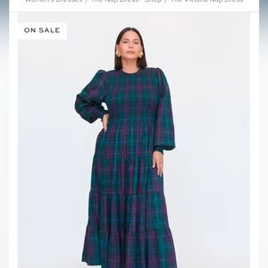 Hill House Home Viviana Nap Tartan Size Large worn once